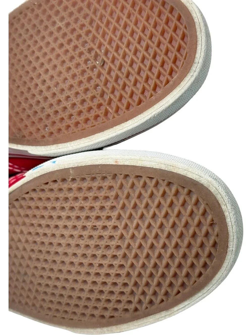 VANS OFF THE WALL UNISEX LOW SNEAKER Mens 5.5 Womens 7 Laces Red / Dark Pink